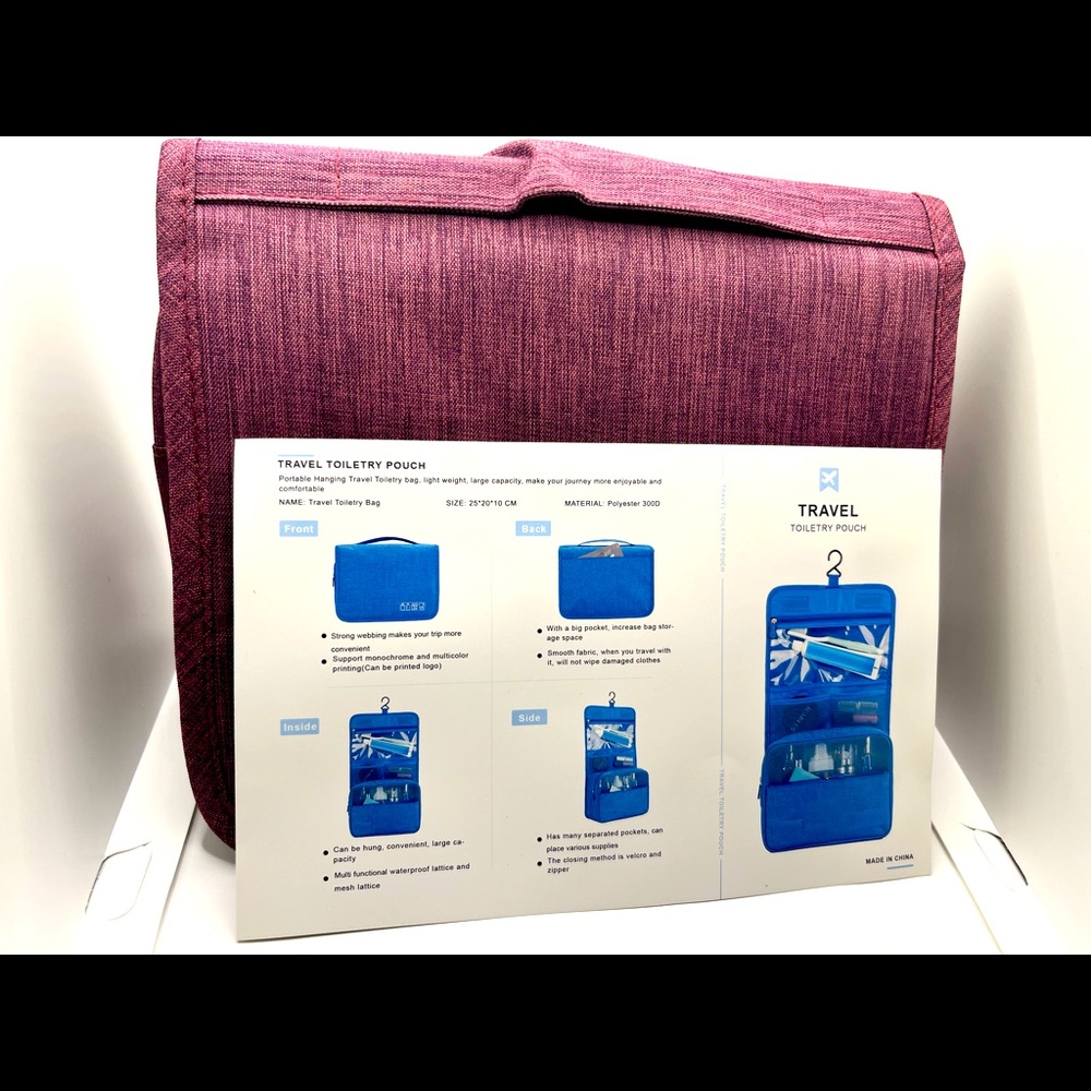 A must travel item. It's my custom logo bags
